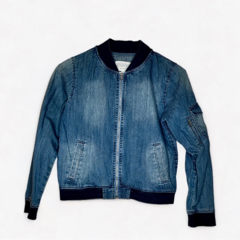 Gymboree Girl’s Jean Bomber Jacket size 10-12